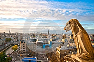 Gargoyle on Notre Dame de Paris