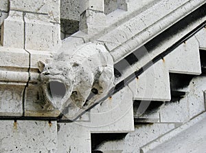 Gargoyle in Sacre Coeur Church Paris