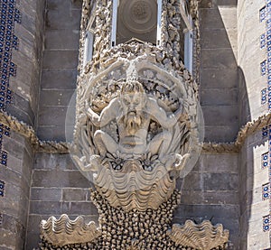 Gargoyle sculpture in da pena palace