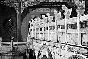 Gargoyles on the bridge of Yuantong Temple - Buddhist Temple