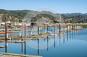 Garibaldi marina and boats Oregon state