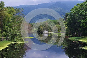 Estuary on caribean ocean in the garifuna town Mazca Honduras 3