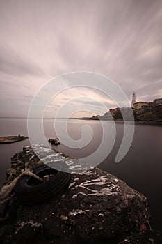 Garipce village Rumeli Lighthouse is a little fishing town close to Istanbul Sariyer district. TURKEY