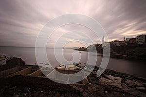 Garipce village Rumeli Lighthouse is a little fishing town close to Istanbul Sariyer district. TURKEY