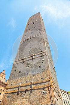 Garisenda tower Bologna photo