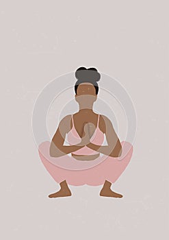 Garland Pose Malasana yoga pose pilates asana meditation chakra