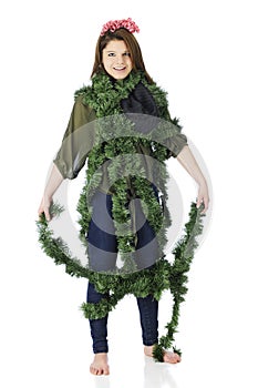 Garland Wrapped Teen