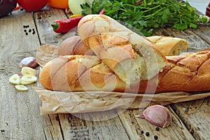 Garlic baguette