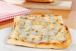 Garlic bread with cheese