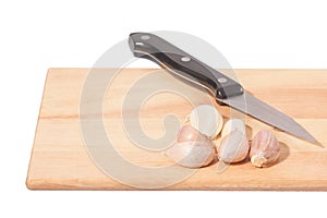 Garlic on the chopping block
