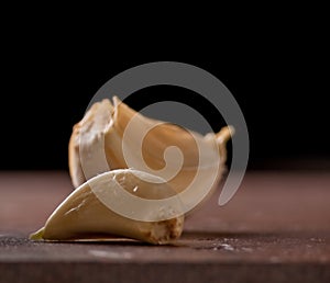 Garlic cloves close-up