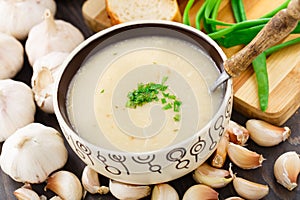 Garlic cream soup