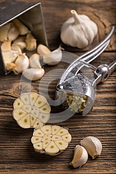 Garlic crushed photo