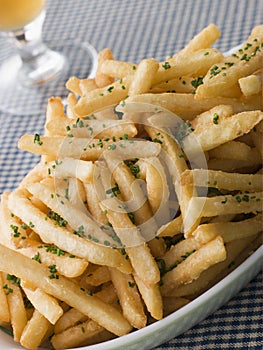 Garlic French Fries with Chives photo