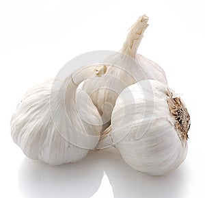 Garlic,Garlic isolated on white background