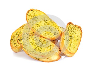 Garlic and herb bread slices