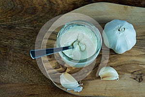 Garlic with home made aioli