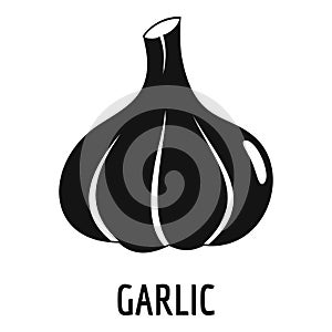 Garlic icon, simple style.