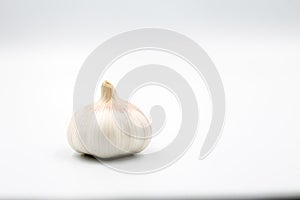 Garlic on isolated white background