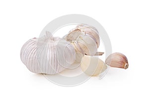 Garlic isolated on white background