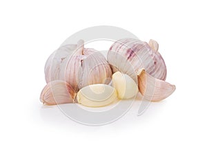 garlic isolated on white background