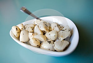 Garlic plate.