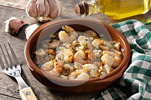 Garlic prawns in crockpot