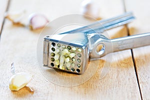 Garlic press