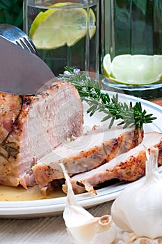 Garlic Rosemary Roast Pork