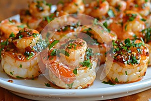 Garlic shrimp pinchos tapas from Spain