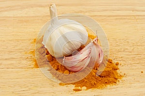 Garlic and tumeric