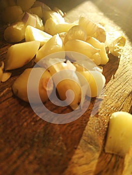 Garlik chiping beautifully garnished