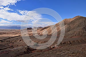 Garmeh oasis on the Dasht-e Kavir desert