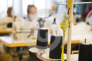 Garment factory. The process of tailoring