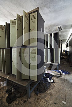 Garment workers in an old factory