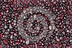 Garnet stone texture background