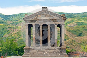 Garni pagan temple in the mountains of Armenia