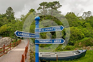 Garnish Island,  Ireland - JULY 03,  2005: Beautiful Gardens of Garnish Island near Glengarriff village on the south west coast of photo
