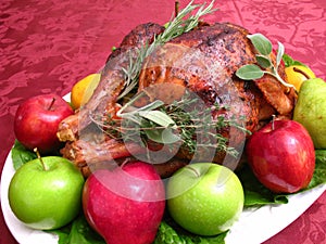 Garnished Thanksgiving Turkey