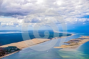 Garonne, Arcachon, Ferret in atlantic ocean coast