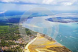 Garonne, Arcachon, Ferret in atlantic ocean coast