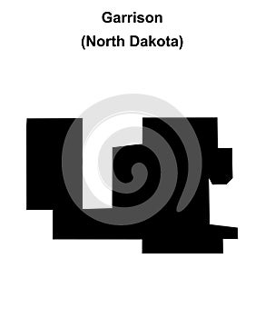 Garrison outline map