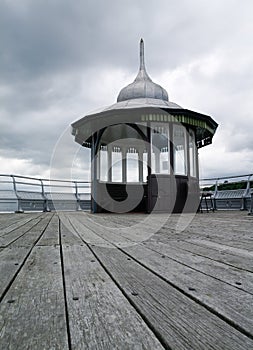 Garth pier kiosk in bangor north wales