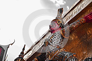 Garuda with Temple Thailand,Buddhism