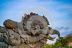 Garuda undaunted hindu mythic bird image in GWK culture park, Bali