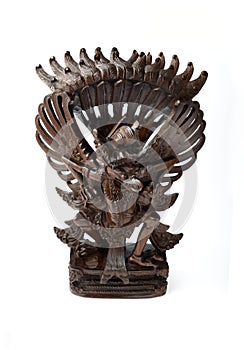 Garuda in wood photo