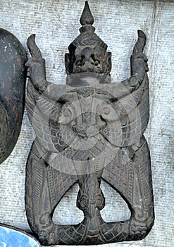 Garuda wood carving