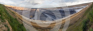 garzweiler open cast mining germany high definition panorama