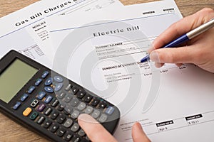 Gas bill charges paper form