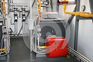 The gas boiler